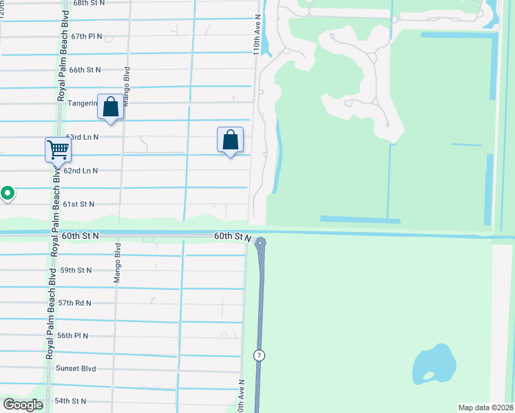 map of restaurants, bars, coffee shops, grocery stores, and more near 6070 Wildcat Run in West Palm Beach