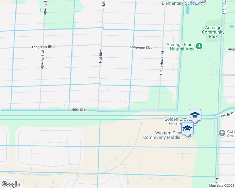 map of restaurants, bars, coffee shops, grocery stores, and more near 14806 61st Court North in Loxahatchee
