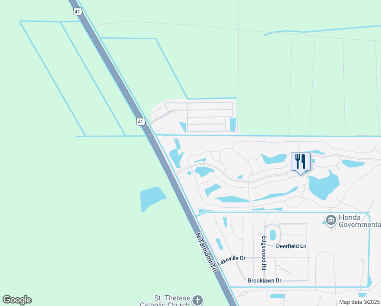 map of restaurants, bars, coffee shops, grocery stores, and more near 1821 Embarcadero Way in North Fort Myers