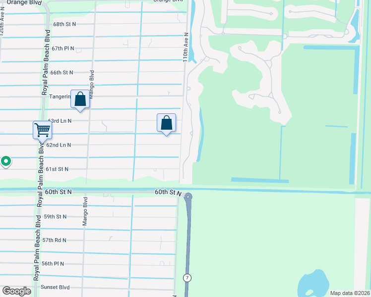 map of restaurants, bars, coffee shops, grocery stores, and more near 6081 Wildcat Run in West Palm Beach