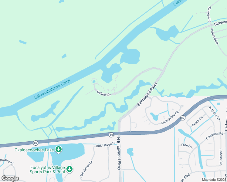 map of restaurants, bars, coffee shops, grocery stores, and more near 1128 River Run Road in LaBelle