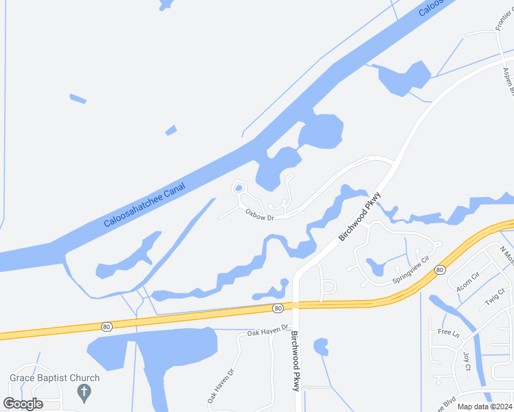 map of restaurants, bars, coffee shops, grocery stores, and more near 1033 Villa Drive in LaBelle
