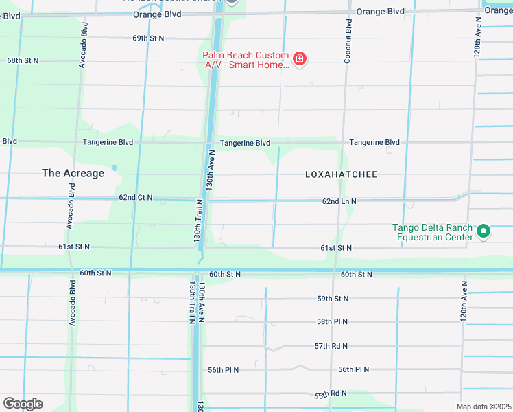 map of restaurants, bars, coffee shops, grocery stores, and more near 12816 62nd Lane North in West Palm Beach