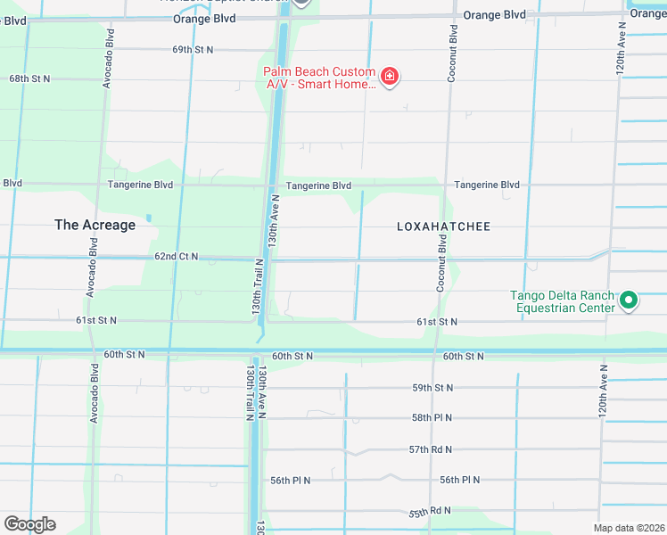 map of restaurants, bars, coffee shops, grocery stores, and more near 12816 62nd Lane North in West Palm Beach