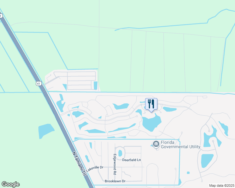 map of restaurants, bars, coffee shops, grocery stores, and more near 2181 Valparaiso Boulevard in North Fort Myers