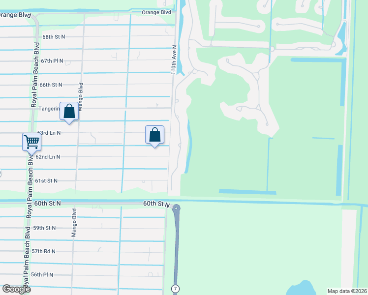 map of restaurants, bars, coffee shops, grocery stores, and more near 6088 Wildcat Run in West Palm Beach