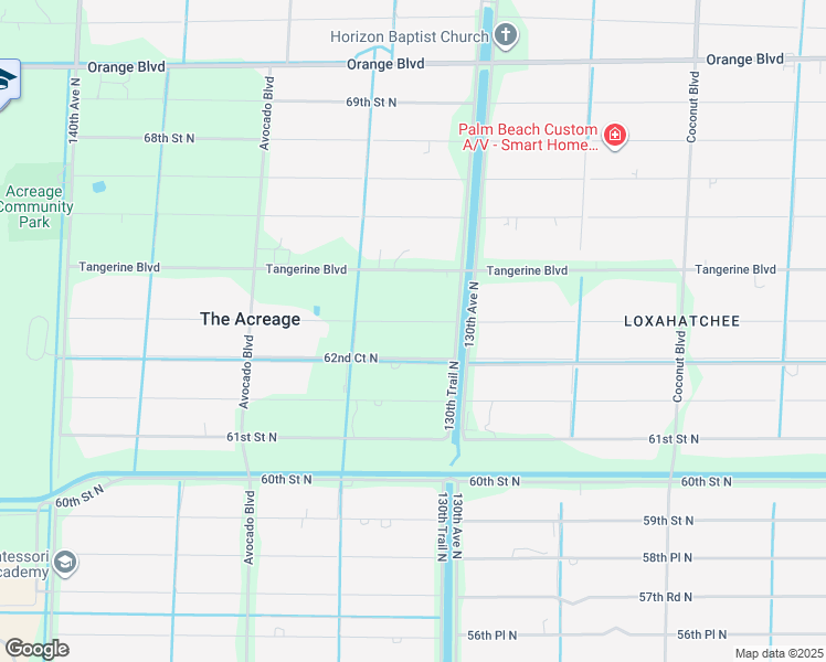 map of restaurants, bars, coffee shops, grocery stores, and more near 13128 63rd Lane North in West Palm Beach