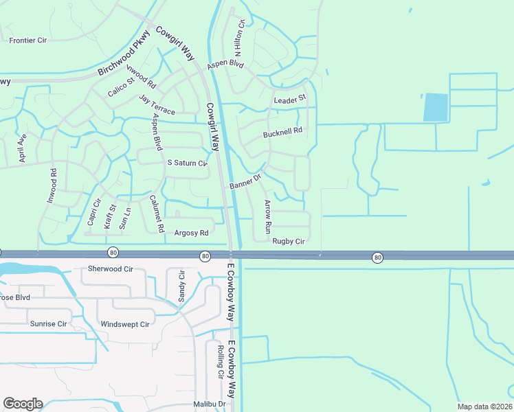 map of restaurants, bars, coffee shops, grocery stores, and more near 1387 Rugby Circle in Fort Denaud