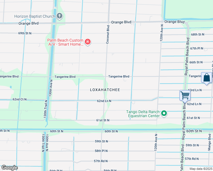 map of restaurants, bars, coffee shops, grocery stores, and more near 6410 Coconut Boulevard in West Palm Beach