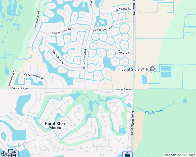 map of restaurants, bars, coffee shops, grocery stores, and more near 24351 Penhollow Court in Punta Gorda