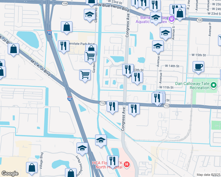 map of restaurants, bars, coffee shops, grocery stores, and more near 1991 Nassau Drive in West Palm Beach