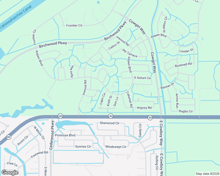 map of restaurants, bars, coffee shops, grocery stores, and more near 1030 Dutch Court in LaBelle