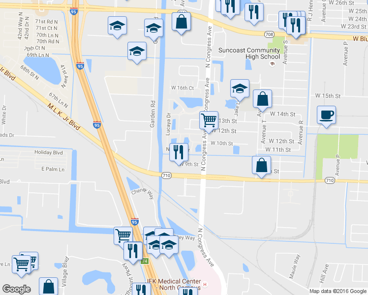 map of restaurants, bars, coffee shops, grocery stores, and more near 1991 Nassau Drive in West Palm Beach