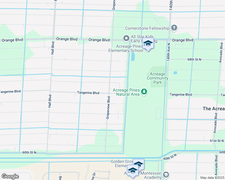 map of restaurants, bars, coffee shops, grocery stores, and more near 6532 Grapeview Boulevard in Loxahatchee