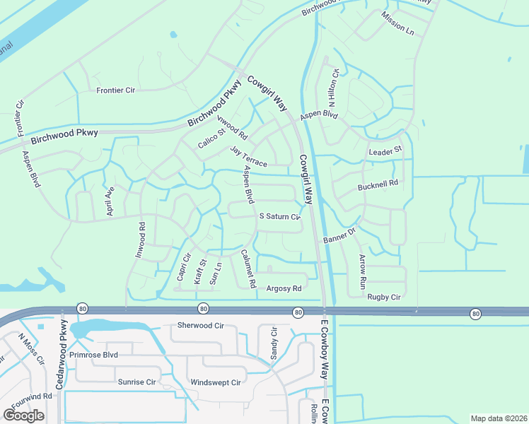 map of restaurants, bars, coffee shops, grocery stores, and more near 16530 Saturn Court in LaBelle