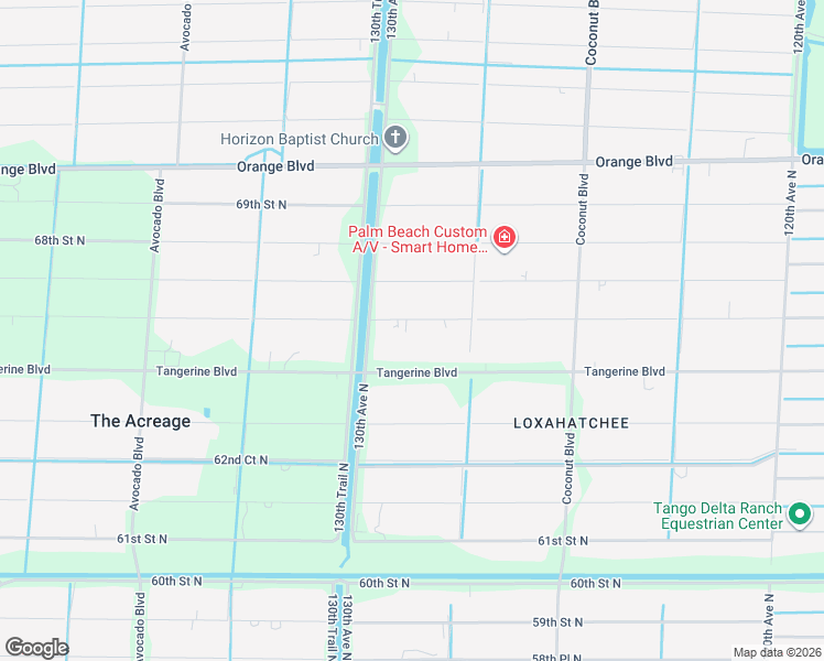 map of restaurants, bars, coffee shops, grocery stores, and more near 12908 66th Street North in West Palm Beach