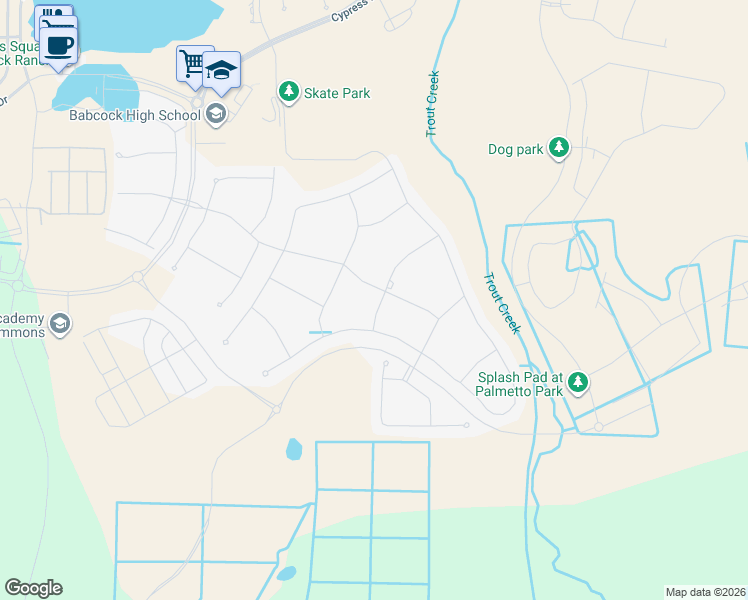 map of restaurants, bars, coffee shops, grocery stores, and more near 43480 Treadway Drive in Charlotte County
