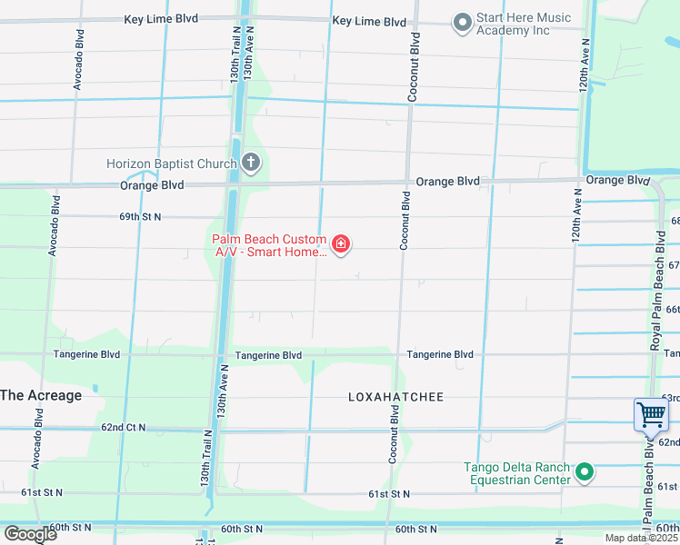 map of restaurants, bars, coffee shops, grocery stores, and more near 12693 67th Street North in West Palm Beach