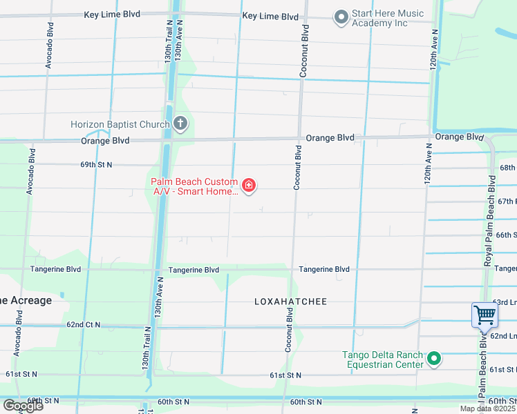 map of restaurants, bars, coffee shops, grocery stores, and more near 12693 67th Street North in West Palm Beach