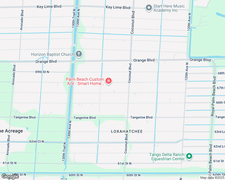 map of restaurants, bars, coffee shops, grocery stores, and more near 12693 67th Street North in West Palm Beach