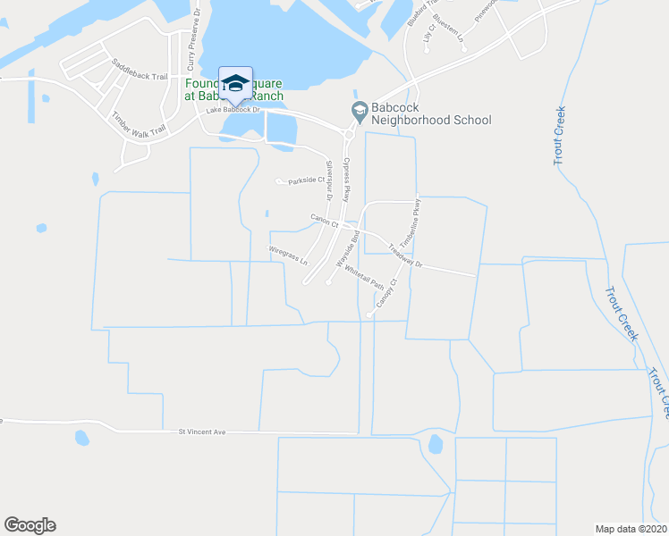 map of restaurants, bars, coffee shops, grocery stores, and more near 17532 Wayside Bend in Punta Gorda