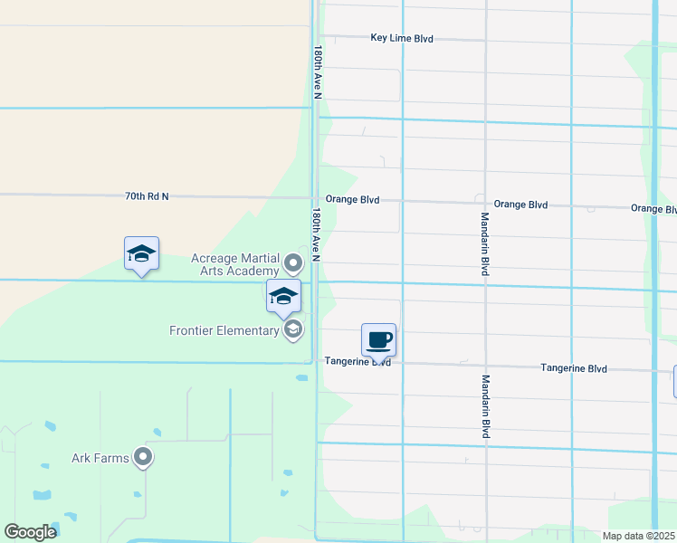 map of restaurants, bars, coffee shops, grocery stores, and more near 17927 67th Court North in Loxahatchee