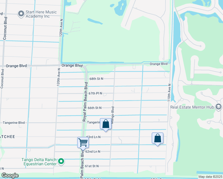map of restaurants, bars, coffee shops, grocery stores, and more near 11549 67th Place North in West Palm Beach