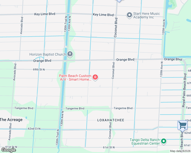 map of restaurants, bars, coffee shops, grocery stores, and more near 12689 68th St N in West Palm Beach