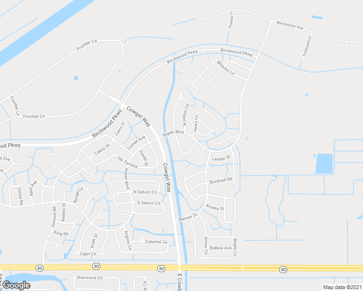 map of restaurants, bars, coffee shops, grocery stores, and more near 1081 South Hilton Circle in LaBelle