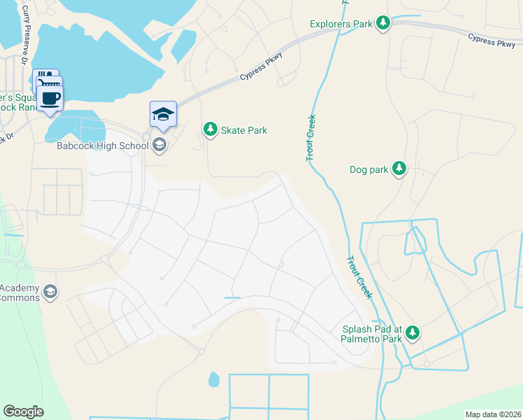 map of restaurants, bars, coffee shops, grocery stores, and more near 17685 Winding Wood Lane in Punta Gorda