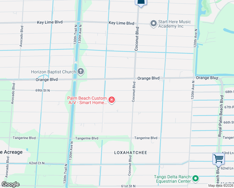 map of restaurants, bars, coffee shops, grocery stores, and more near 12689 68th Street North in West Palm Beach