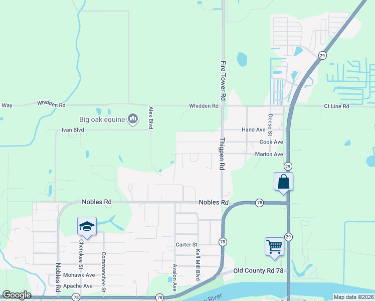 map of restaurants, bars, coffee shops, grocery stores, and more near 465 Marion Avenue in LaBelle