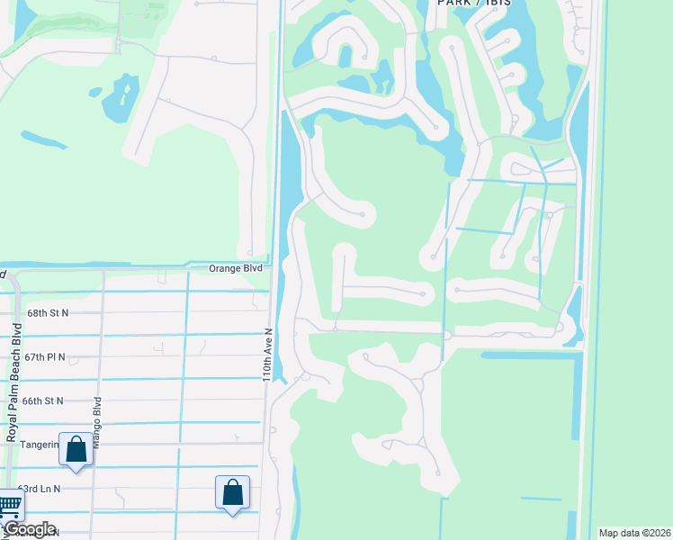 map of restaurants, bars, coffee shops, grocery stores, and more near 7037 Isla Vista Drive in West Palm Beach