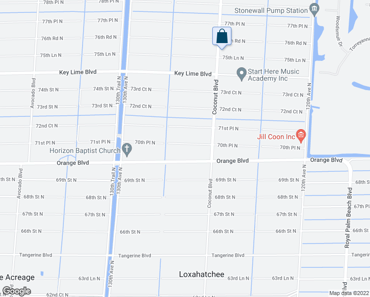 map of restaurants, bars, coffee shops, grocery stores, and more near 12664 70th Place North in West Palm Beach