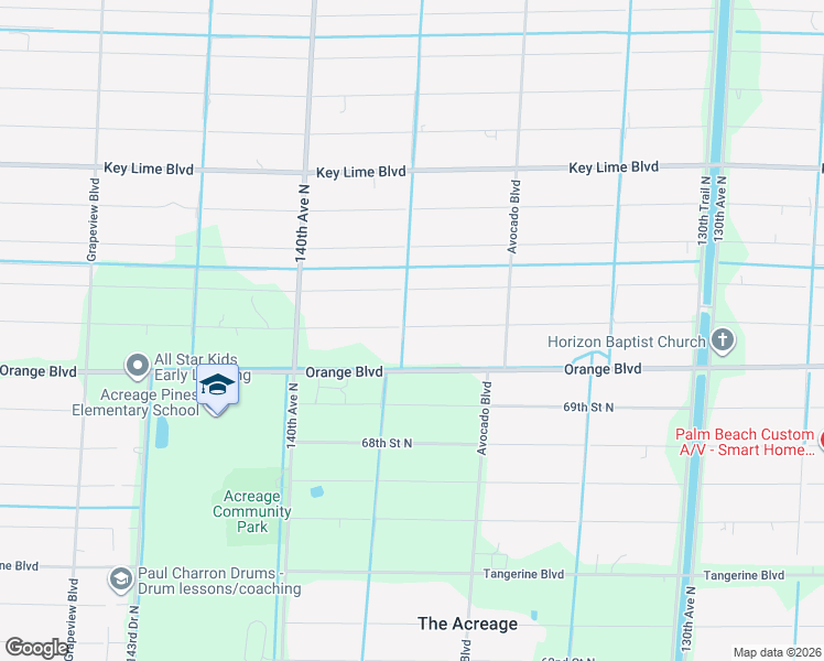 map of restaurants, bars, coffee shops, grocery stores, and more near 13752 71st Place North in West Palm Beach