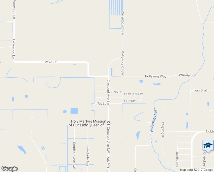 map of restaurants, bars, coffee shops, grocery stores, and more near 493 Chris Street Southwest in LaBelle
