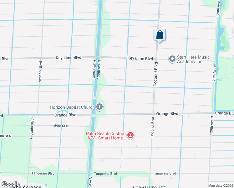 map of restaurants, bars, coffee shops, grocery stores, and more near 12794 71st Place North in West Palm Beach