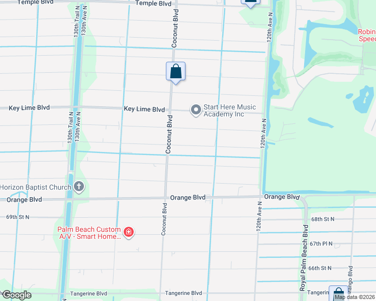 map of restaurants, bars, coffee shops, grocery stores, and more near 12458 72nd Court North in West Palm Beach