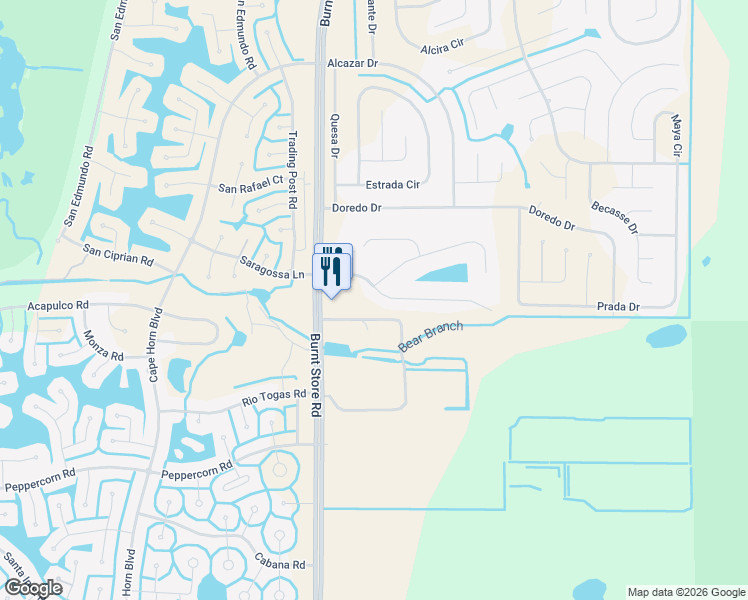 map of restaurants, bars, coffee shops, grocery stores, and more near 25095 Harborside Boulevard in Punta Gorda