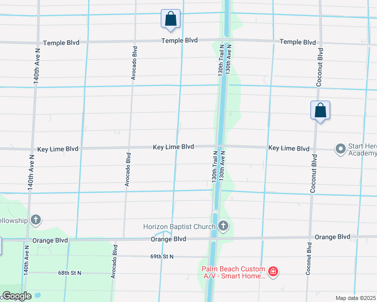 map of restaurants, bars, coffee shops, grocery stores, and more near 13210 Key Lime Boulevard in West Palm Beach