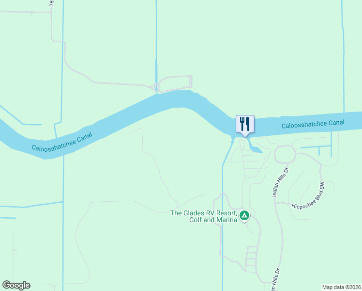 map of restaurants, bars, coffee shops, grocery stores, and more near Boat Yard Road in Moore Haven