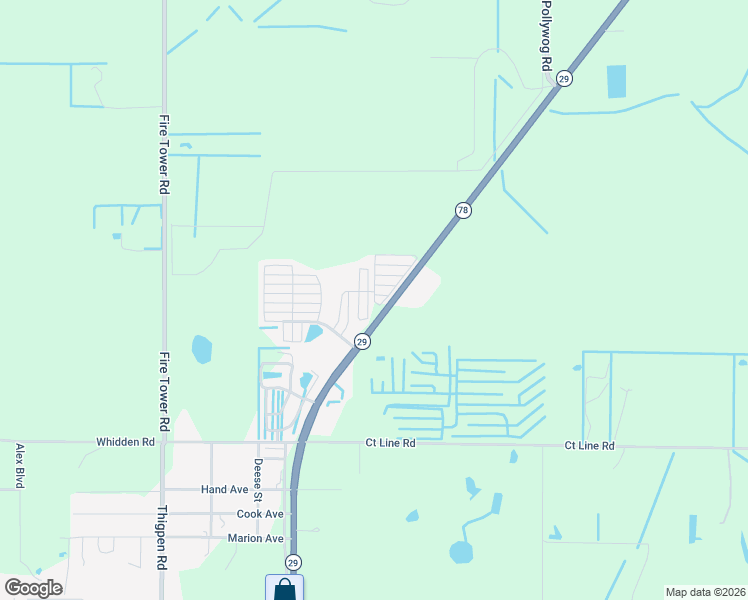 map of restaurants, bars, coffee shops, grocery stores, and more near 412 Crabapple Court Southwest in LaBelle