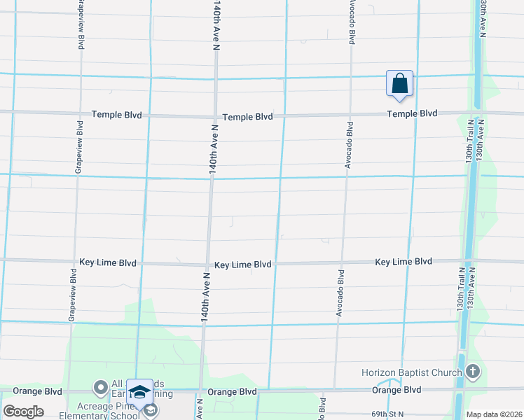 map of restaurants, bars, coffee shops, grocery stores, and more near 13883 76th Road North in West Palm Beach