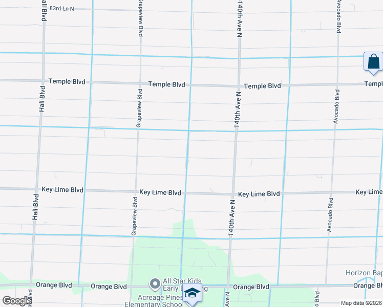 map of restaurants, bars, coffee shops, grocery stores, and more near 14241 76th Road North in Loxahatchee
