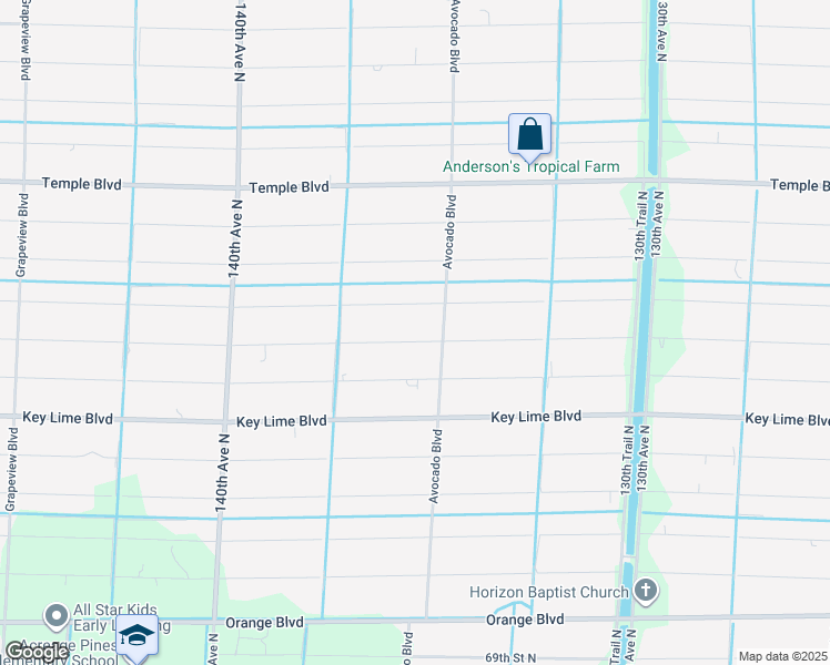 map of restaurants, bars, coffee shops, grocery stores, and more near 13587 76th Road North in West Palm Beach