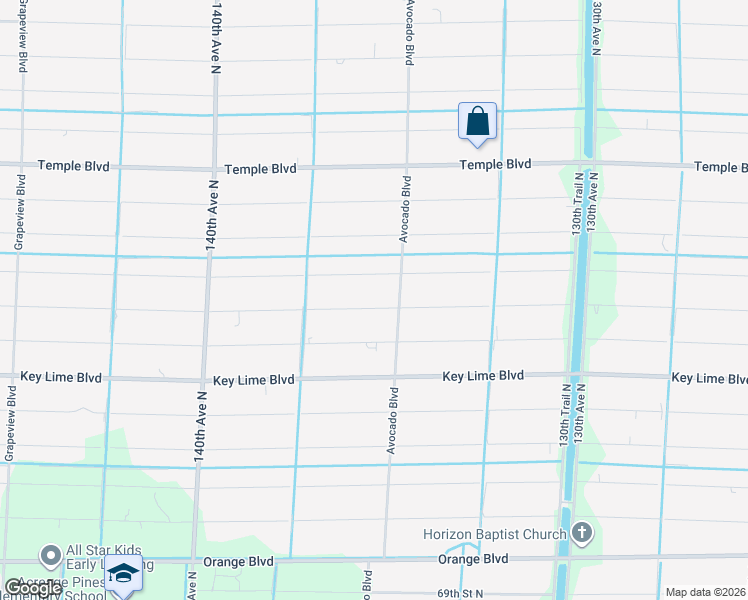 map of restaurants, bars, coffee shops, grocery stores, and more near 13587 76th Road North in West Palm Beach