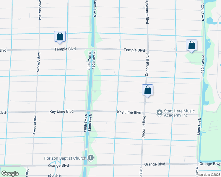 map of restaurants, bars, coffee shops, grocery stores, and more near 12837 76th Road North in West Palm Beach