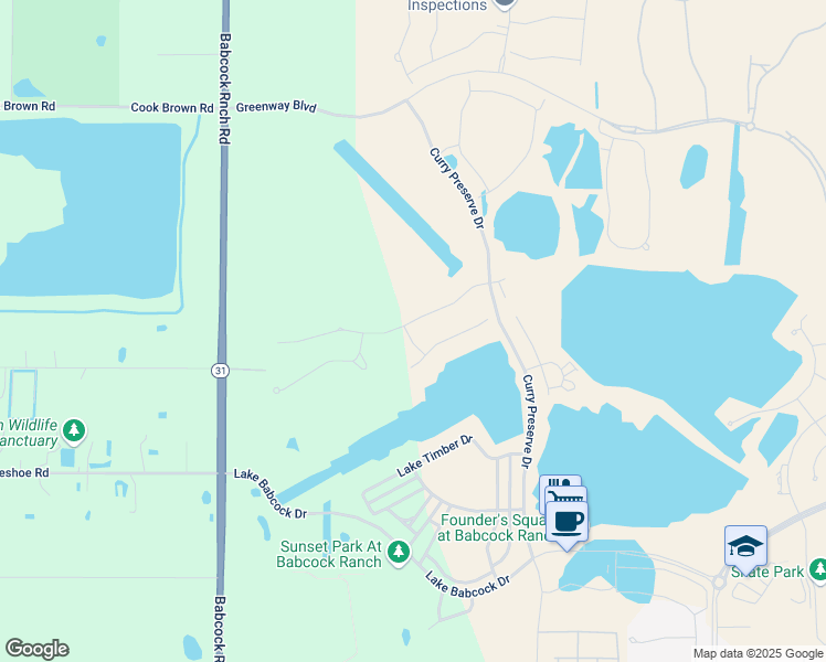 map of restaurants, bars, coffee shops, grocery stores, and more near 13500 Florida 31 in Punta Gorda