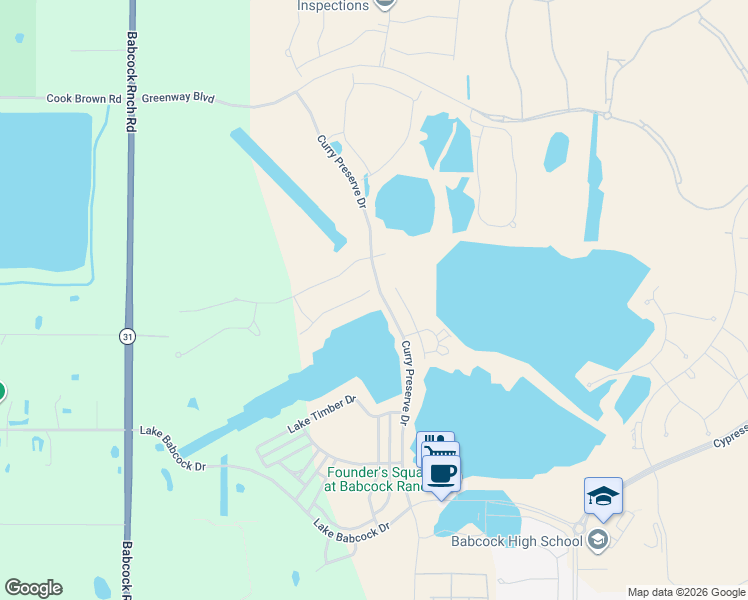 map of restaurants, bars, coffee shops, grocery stores, and more near 42394 Waterfront Way in Punta Gorda