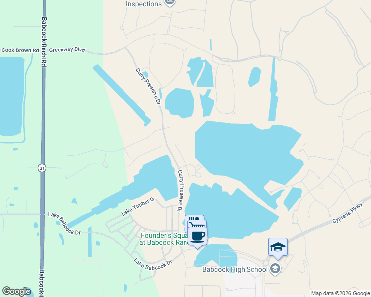 map of restaurants, bars, coffee shops, grocery stores, and more near 42394 Waterfront Way in Punta Gorda